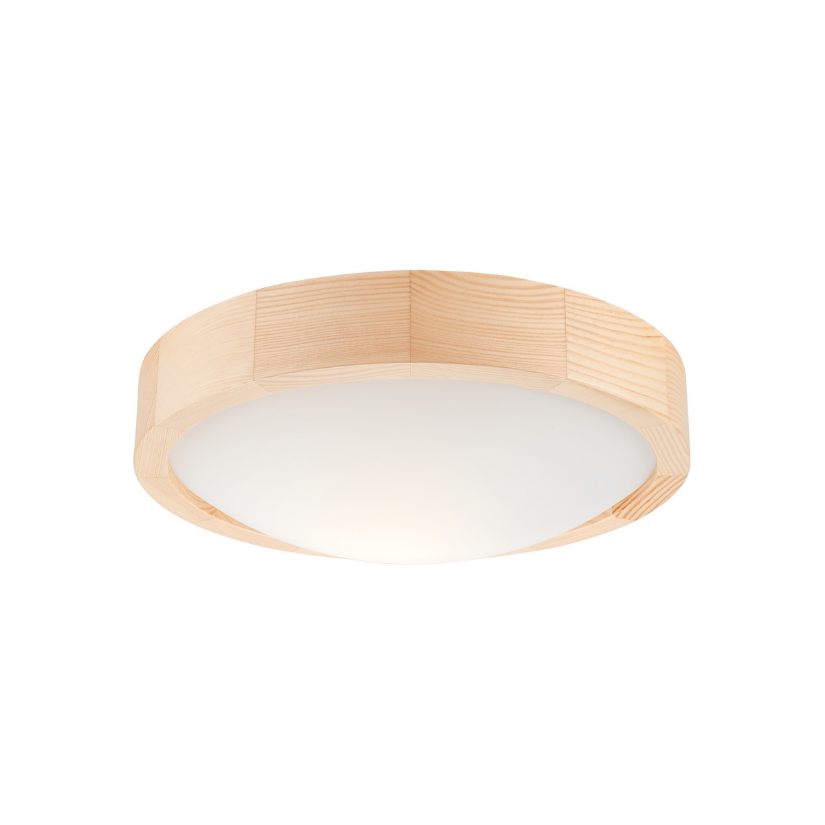 foto del prodotto lampada a soffitto anello, marrone, legno, 27x27x3 cm, epikasa