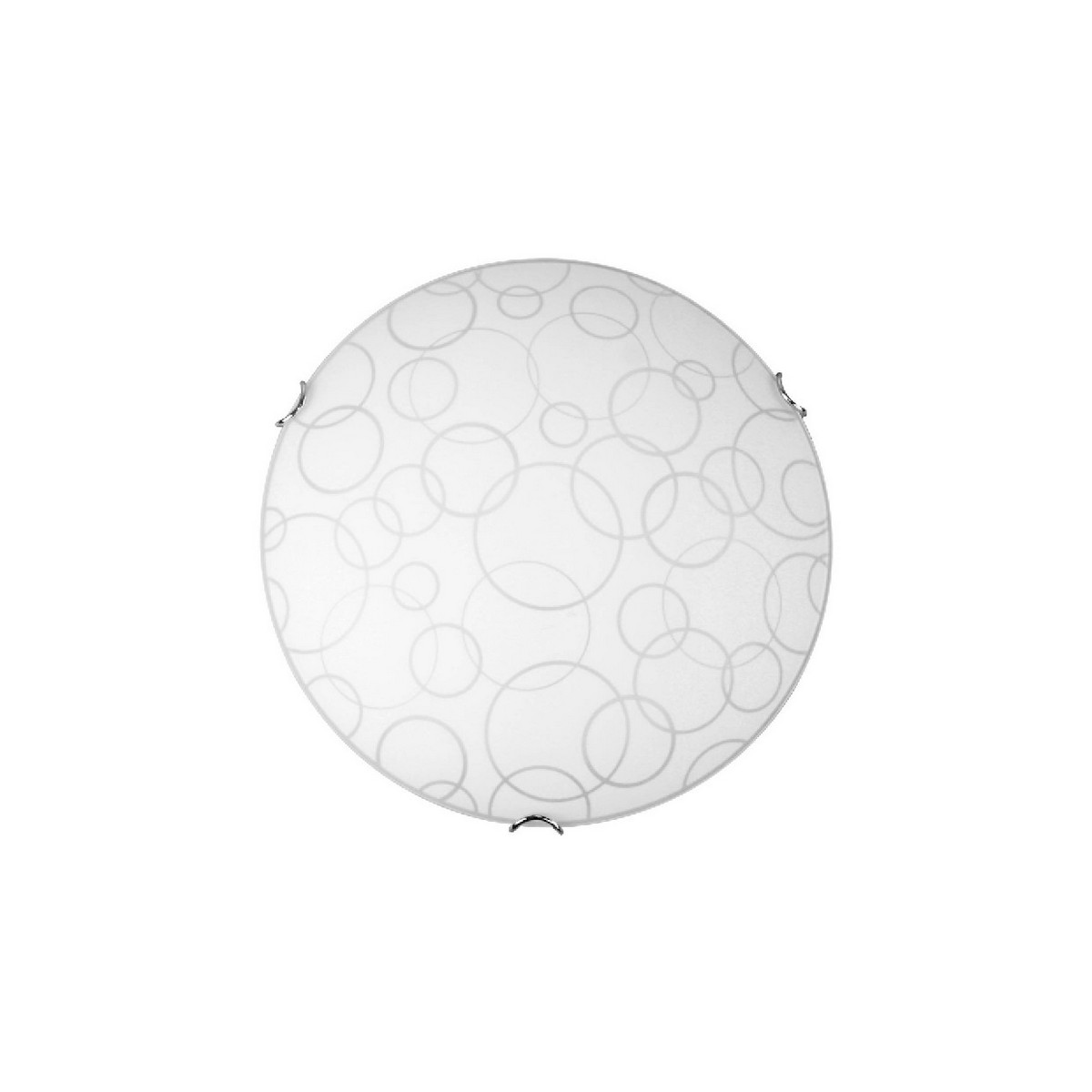 foto del prodotto lampada a soffitto arizona, bianco, vetro, 40x40x11 cm, epikasa