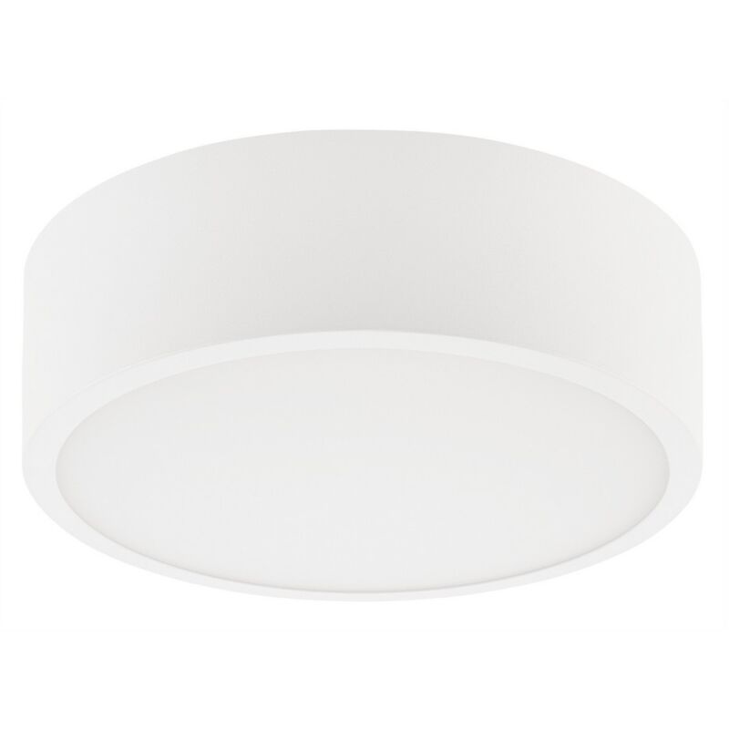 foto del prodotto lampada a soffitto dante, acciaio, vetro, bianco, 26x26x8 cm