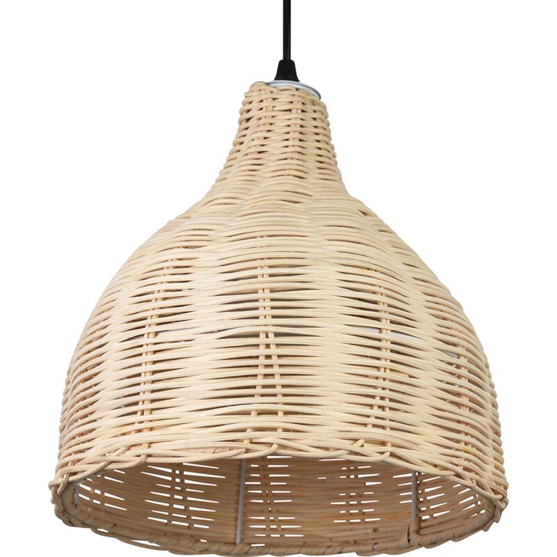 foto del prodotto lampada a soffitto in bamb lampada a sospensione in stile boho bali baro legno naturale