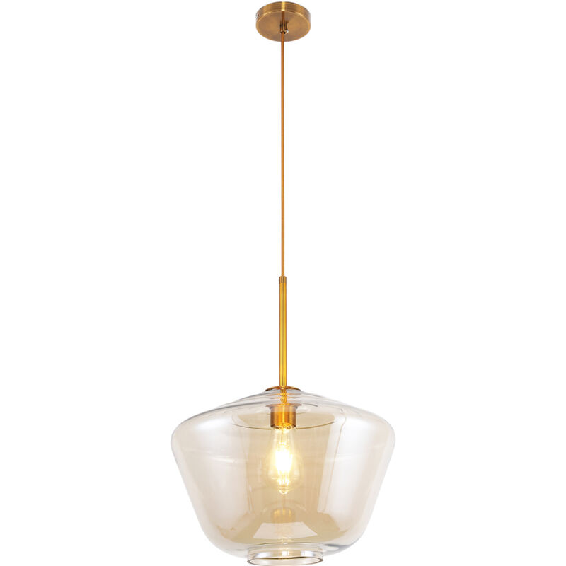 foto del prodotto lampada a soffitto in cristallo lampada a sospensione design vintage erik beige