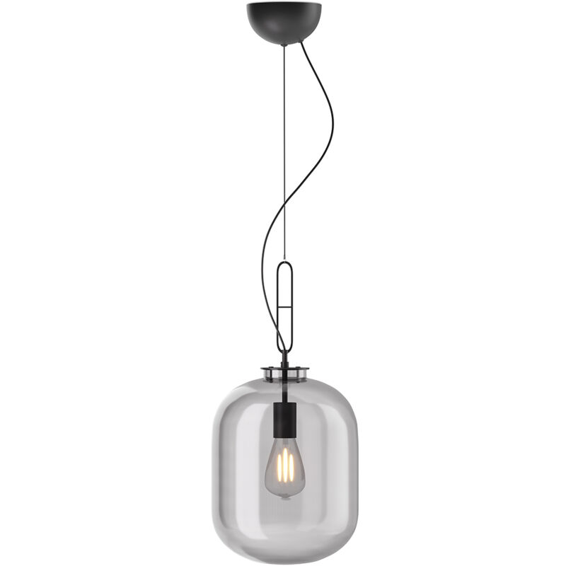 foto del prodotto lampada a soffitto in cristallo lampada a sospensione grau fumo