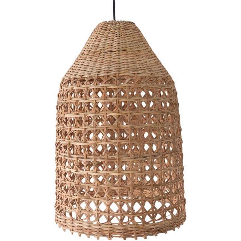 foto del prodotto lampada a soffitto in rattan lampada a sospensione in stile boho bali fai naturale