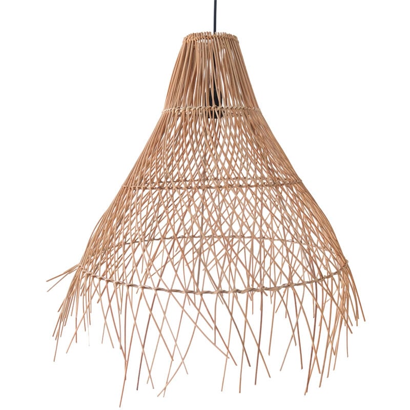 foto del prodotto lampada a soffitto in rattan lampada a sospensione in stile boho bali trui naturale