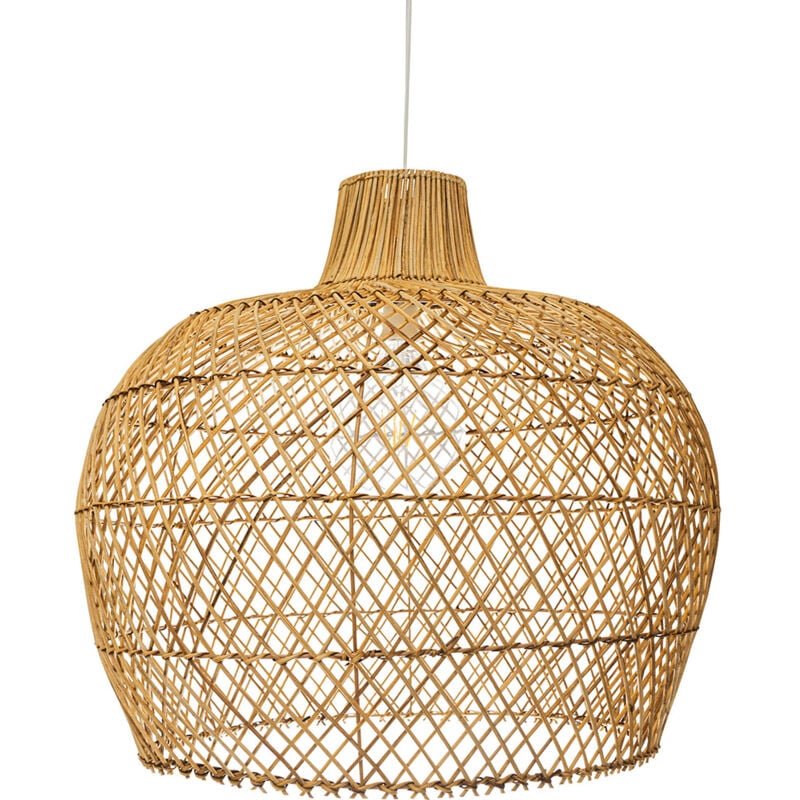 foto del prodotto lampada a soffitto in rattan lampada a sospensione stile boho bali mai legno naturale