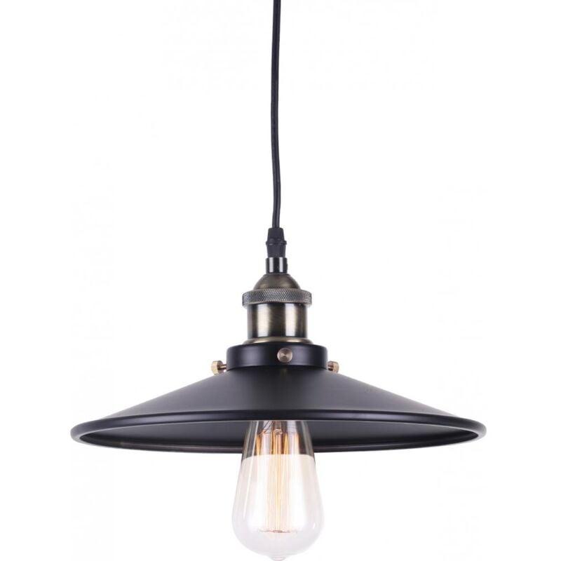 foto del prodotto lampada a soffitto lampada a sospensione design industriale jhon nero
