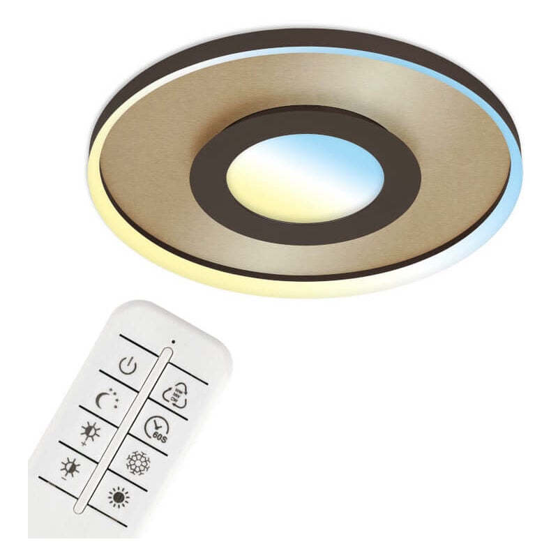 foto del prodotto lampada a soffitto led cct, 49,5 cm, 25 w, 3000 lm, marrone oro