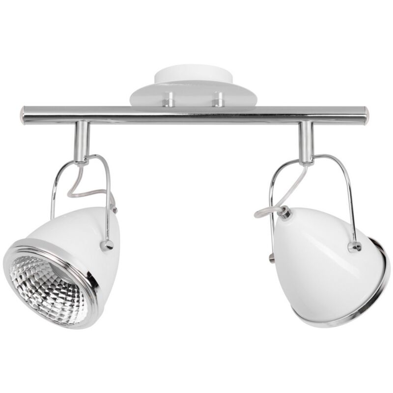foto del prodotto lampada a soffitto lesse, metallo, bianco, argento, 35x13x26 cm