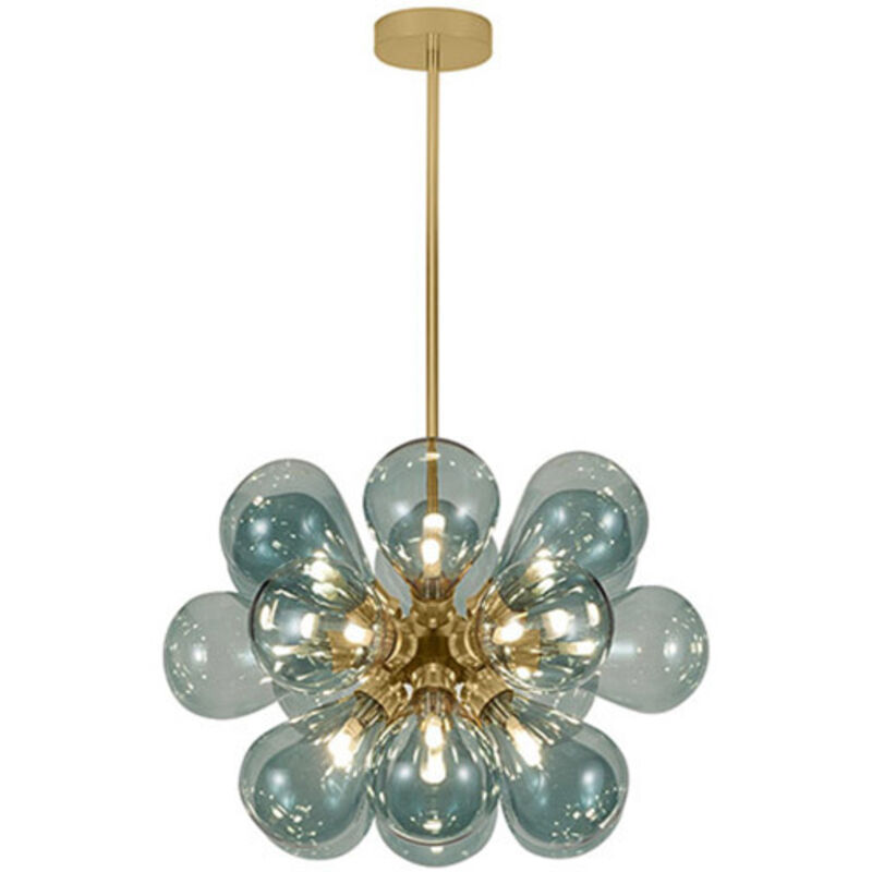foto del prodotto lampada a soffitto palle di cristallo lampada a sospensione jacobella blu