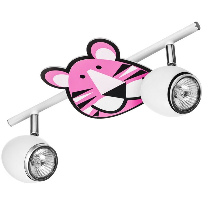 foto del prodotto lampada a soffitto per bambini baby, metallo, tessuto, bianco, argento, 33,5x14,5x13,5 cm