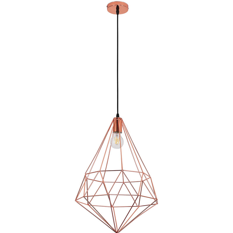 foto del prodotto lampada a soffitto retr lampada a sospensione geometrica yak oro rosato