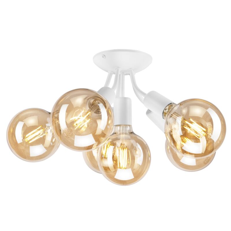 foto del prodotto lampada a soffitto viggo, acciaio, bianco, 28x28x17 cm