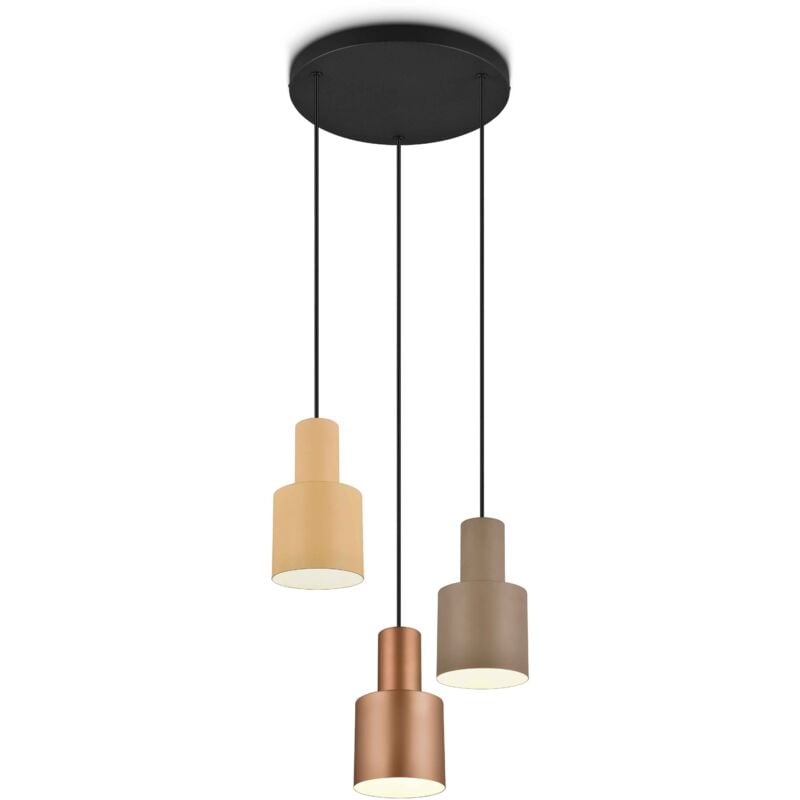 foto del prodotto lampada a sospensione 3 luci, metallo, multicolor, d37 cm, agudo