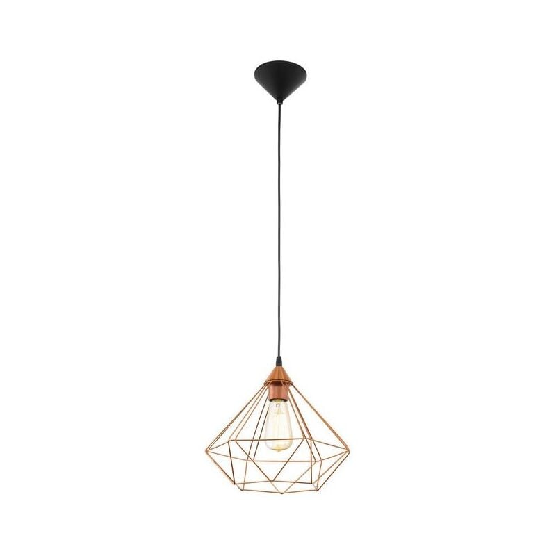 foto del prodotto lampada a sospensione 32,5 cm x h 110 cm in metallo color rame 220 240 v ip20 eglo tarbes