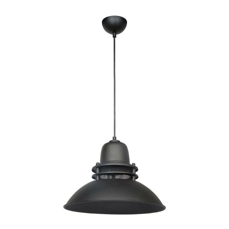 foto del prodotto lampada a sospensione 95h colore nero stile industriale tibet