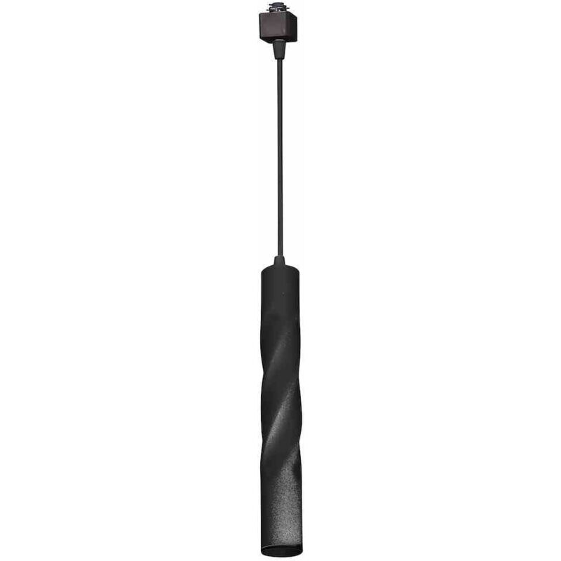 foto del prodotto lampada a sospensione a binario intrecciata nera 3w led