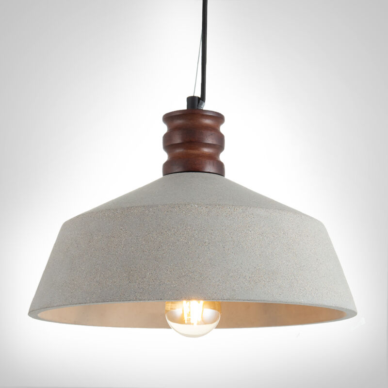 foto del prodotto lampada a sospensione a , e27, per soggiorno, sala da pranzo, cucina, regolabile in altezza b ton gris pierre, senza illuminante paco home