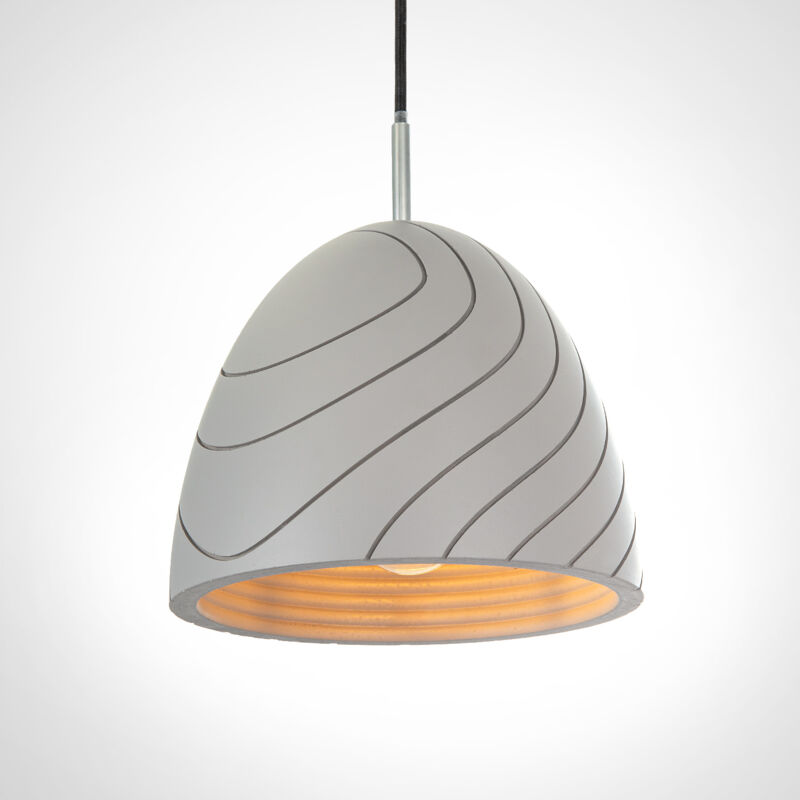 foto del prodotto lampada a sospensione a , e27, per soggiorno, sala da pranzo, cucina, regolabile in altezza b ton gris, senza illuminante paco home