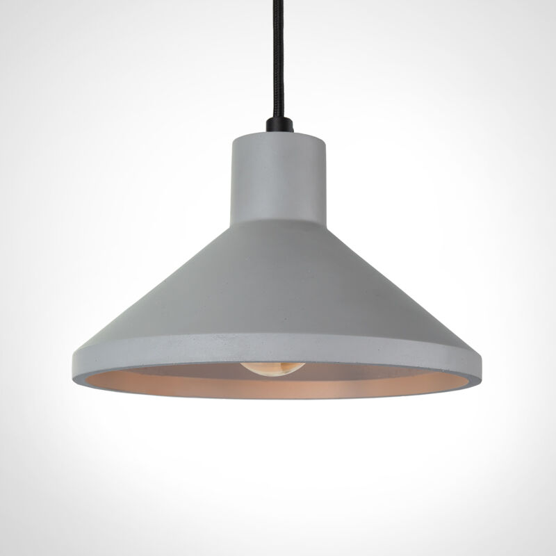foto del prodotto lampada a sospensione a , e27, per soggiorno, sala da pranzo, cucina, regolabile in altezza b ton gris, senza illuminante paco home