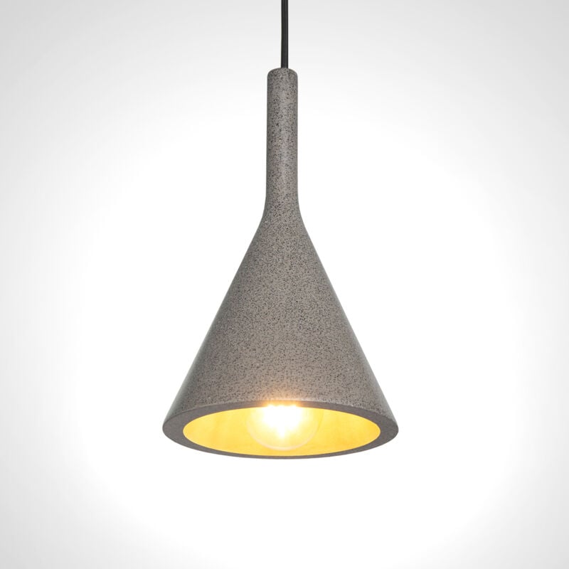 foto del prodotto lampada a sospensione a , e27, per soggiorno, sala da pranzo, cucina, regolabile in altezza concrete sandstone black, senza illuminante paco home