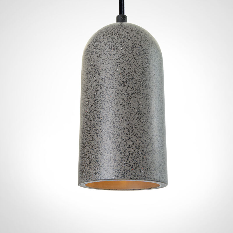 foto del prodotto lampada a sospensione a , e27, per soggiorno, sala da pranzo, cucina, regolabile in altezza concrete sandstone black, senza illuminante paco home