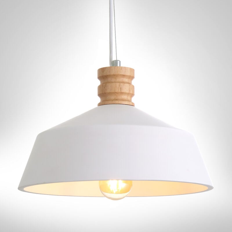 foto del prodotto lampada a sospensione a , e27, per soggiorno, sala da pranzo, cucina, regolabile in altezza pl tre blanc, senza illuminante paco home