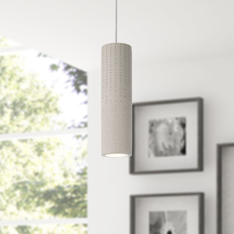 foto del prodotto lampada a sospensione a , gu10, per soggiorno, sala da pranzo, cucina, regolabile in altezza b ton gr s blanc, senza illuminante paco home