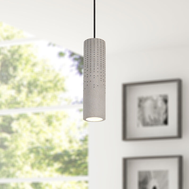 foto del prodotto lampada a sospensione a , gu10, per soggiorno, sala da pranzo, cucina, regolabile in altezza b ton gris pierre, senza illuminante paco home