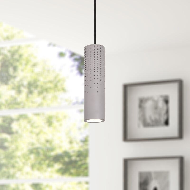 foto del prodotto lampada a sospensione a , gu10, per soggiorno, sala da pranzo, cucina, regolabile in altezza b ton gris, senza illuminante paco home