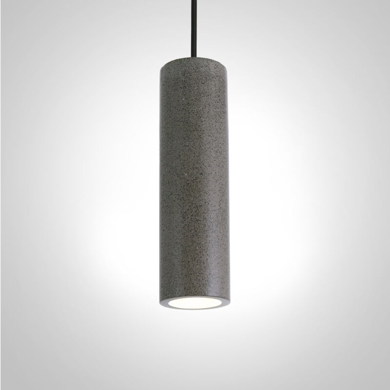 foto del prodotto lampada a sospensione a , gu10, per soggiorno, sala da pranzo, cucina, regolabile in altezza concrete sandstone black, senza illuminante paco home