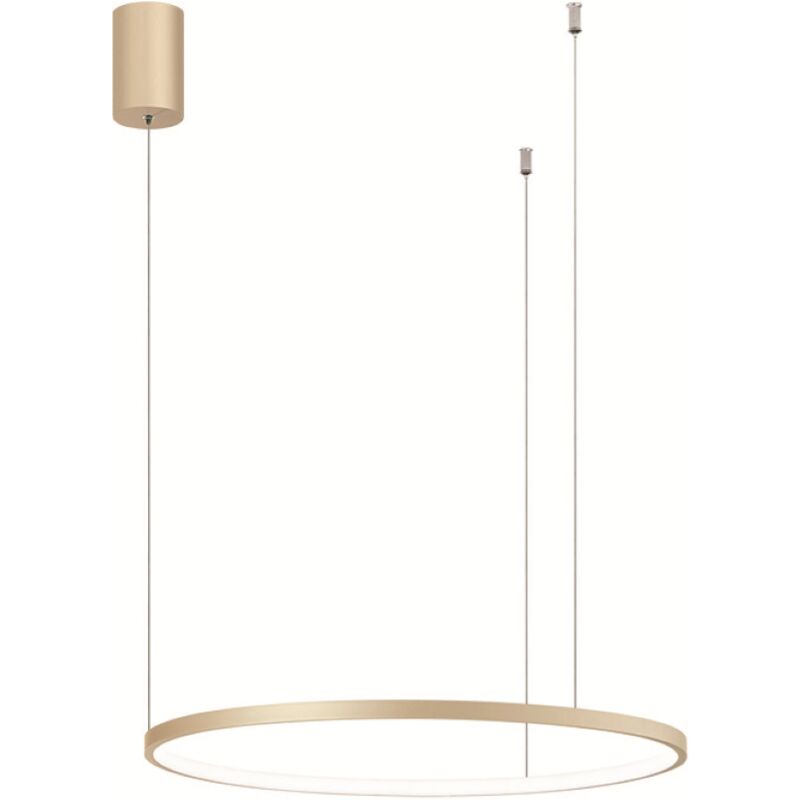 foto del prodotto lampada a sospensione a led soel 60 in metallo verniciato oro