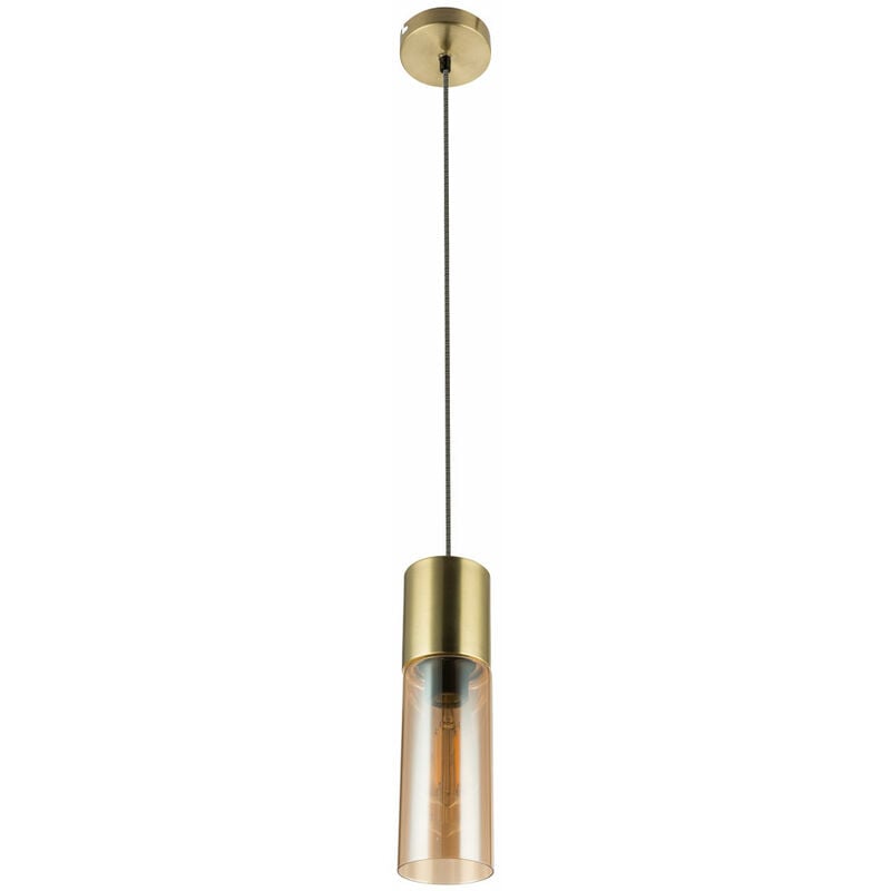 foto del prodotto lampada a sospensione a pendolo lampada da soffitto per camera degli ospiti in vetro e ottone globo 21000hm