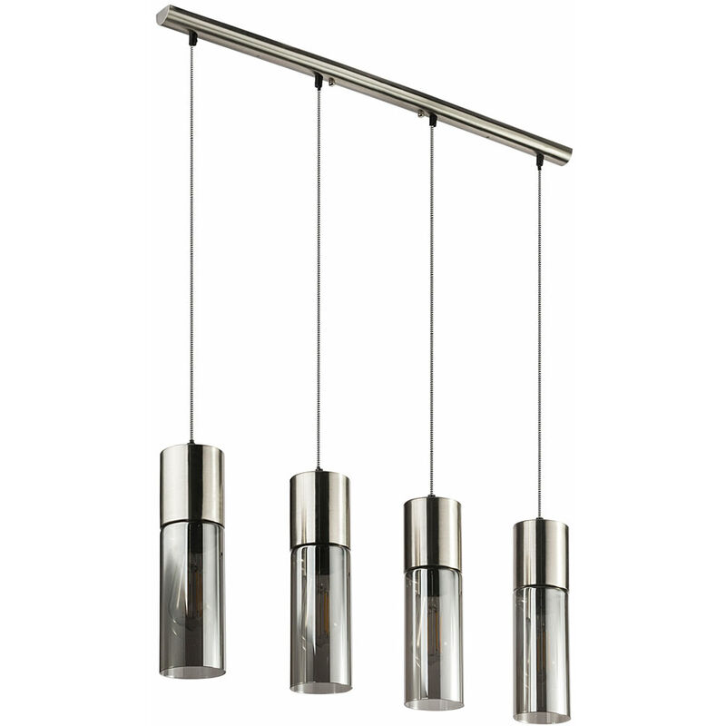 foto del prodotto lampada a sospensione a soffitto in vetro cilindro faretto fumo soggiorno sala da pranzo lampada a sospensione globo 21000 4hn