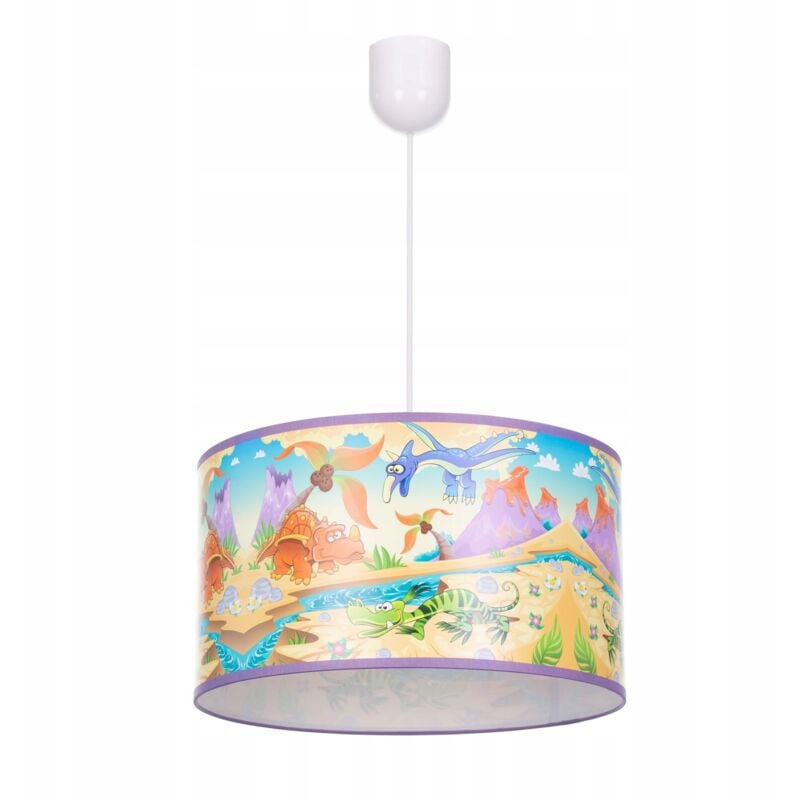 foto del prodotto lampada a sospensione a soffitto, lampadario, paralume dinosauro