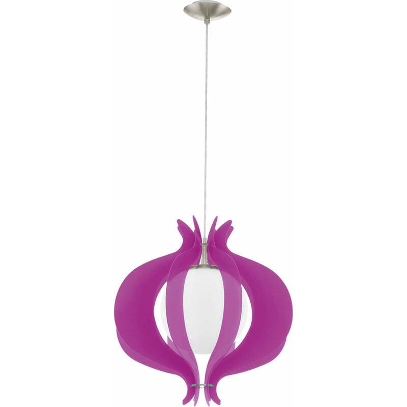 foto del prodotto lampada a sospensione a sospensione plafoniera e27 sfera di vetro eglo 92948 viola