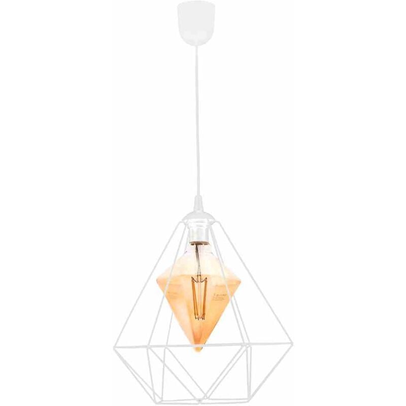 foto del prodotto lampada a sospensione alambre white 1 lampadina e27 4w inclusa