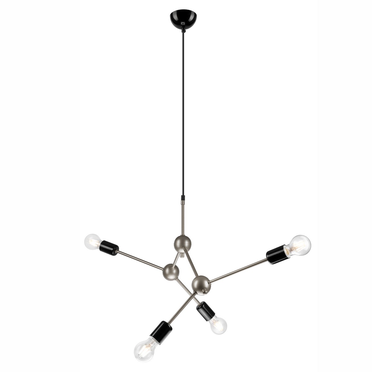 foto del prodotto lampada a sospensione alessia, nero, metallo, 120x82x5 cm, epikasa