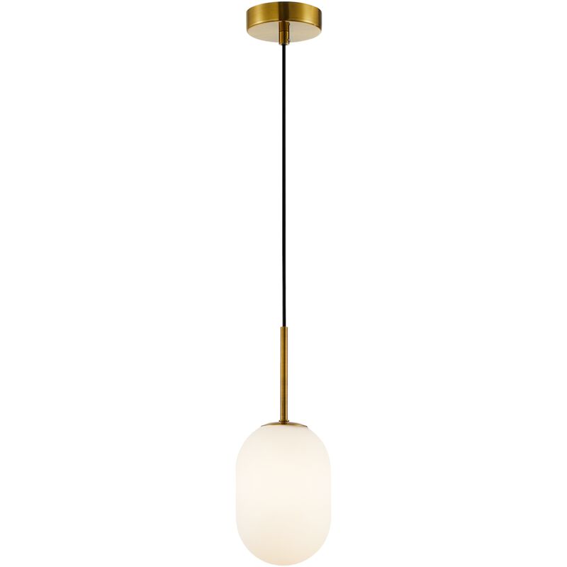 foto del prodotto lampada a sospensione alias gold 1xg9 diametro 120