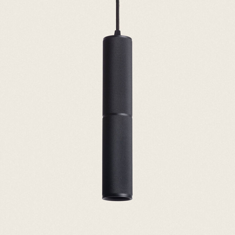 foto del prodotto lampada a sospensione alluminio breixo nero