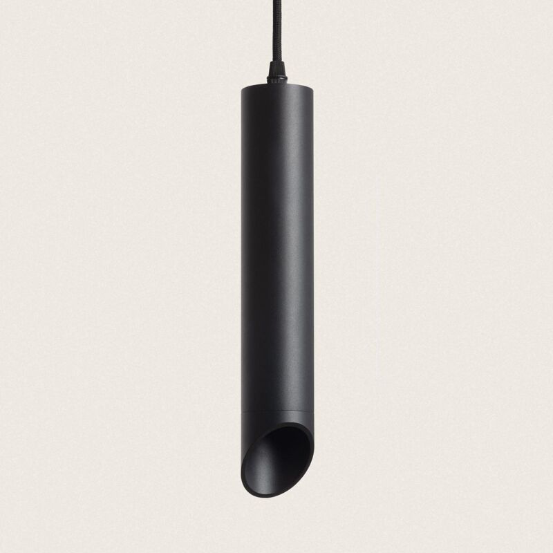 foto del prodotto lampada a sospensione alluminio dabir nero