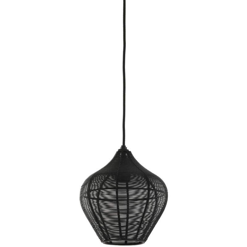 foto del prodotto lampada a sospensione alvaro nero metallo light living