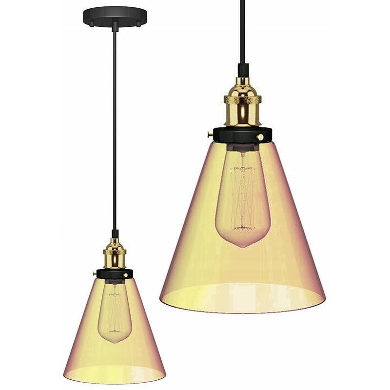foto del prodotto lampada a sospensione app043 1cp verto a vetro e27