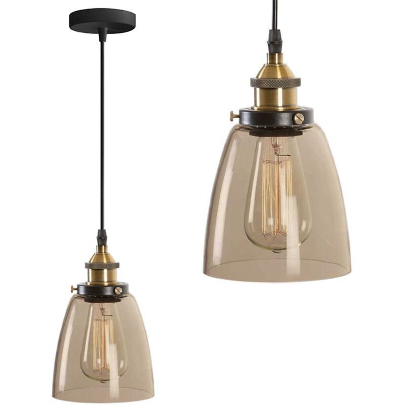 foto del prodotto lampada a sospensione app049 1cp verto d vetro e27