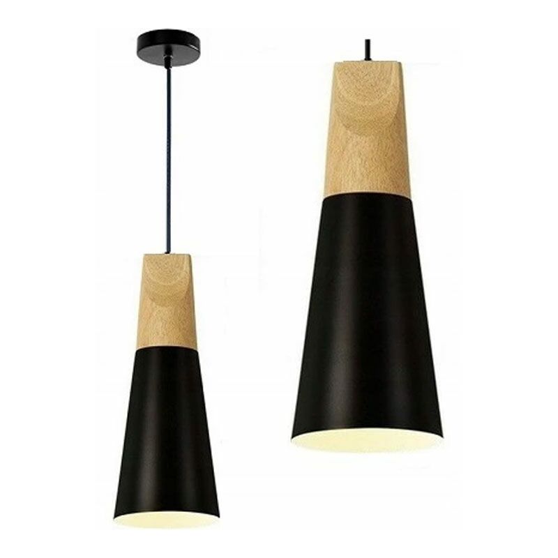 foto del prodotto lampada a sospensione app057 1cp scandi b nero e27