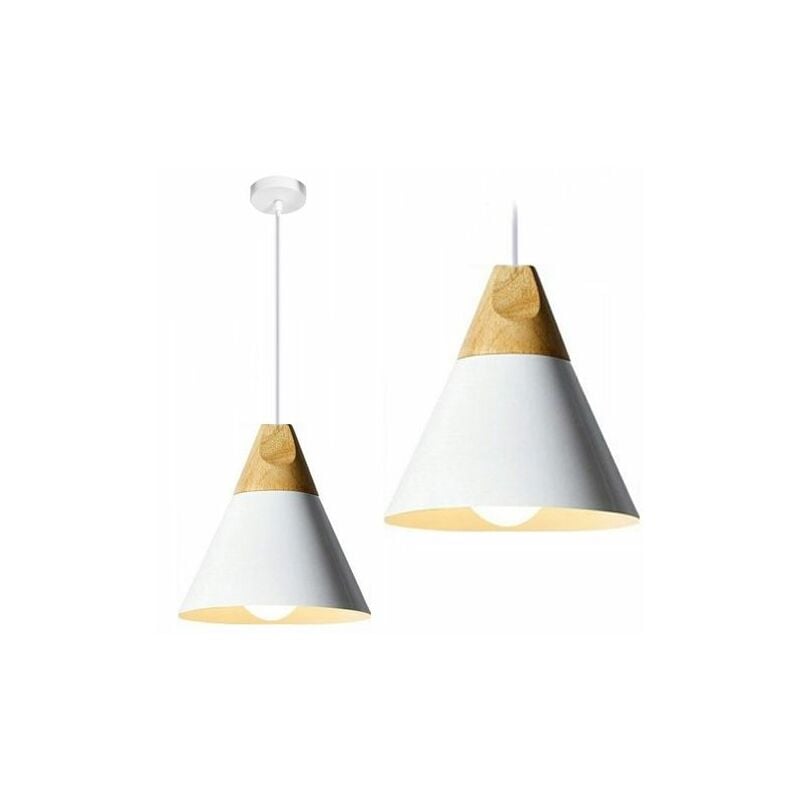 foto del prodotto lampada a sospensione app061 1cp scandi c bianco e27