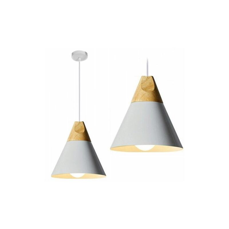 foto del prodotto lampada a sospensione app062 1cp scandi c grigio e27