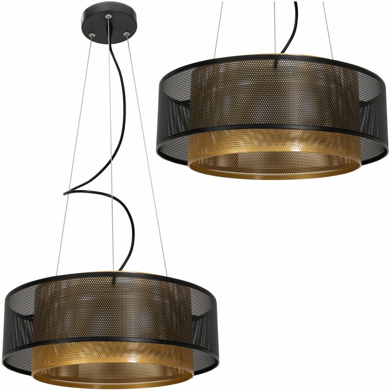 foto del prodotto lampada a sospensione app1000 cp rete 1 punti luce 24w 40x40x15 105cm regolabile