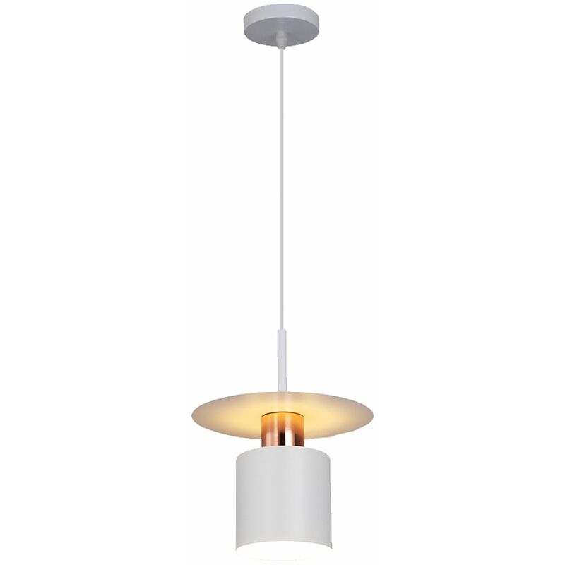 foto del prodotto lampada a sospensione app1146 1cp white rose gold e27