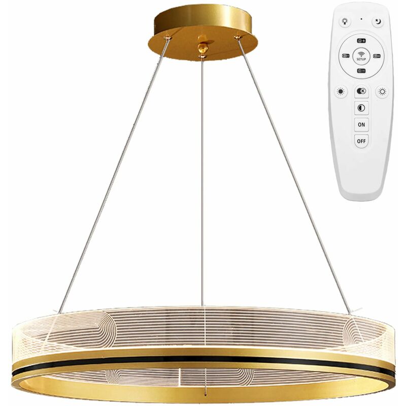 foto del prodotto lampada a sospensione app1190 cp gold 60cm led