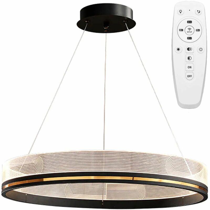 foto del prodotto lampada a sospensione app1192 cp black gold led